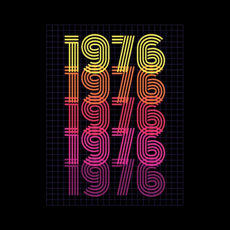 1976 Retro Vintage Geburtstagsgeschenk