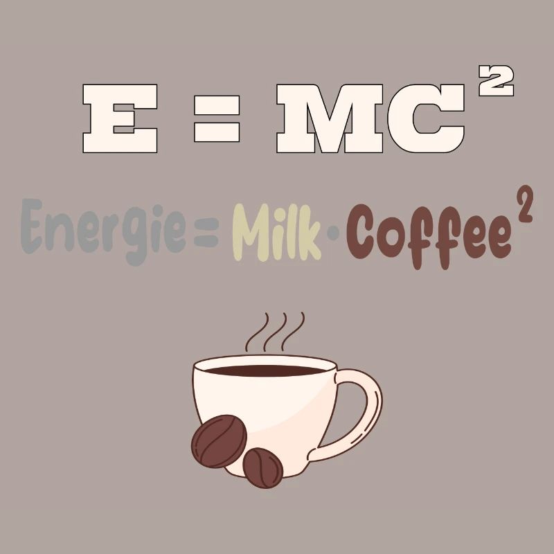Kaffee Physik Spruch | Kaffeetrinker Geschenk