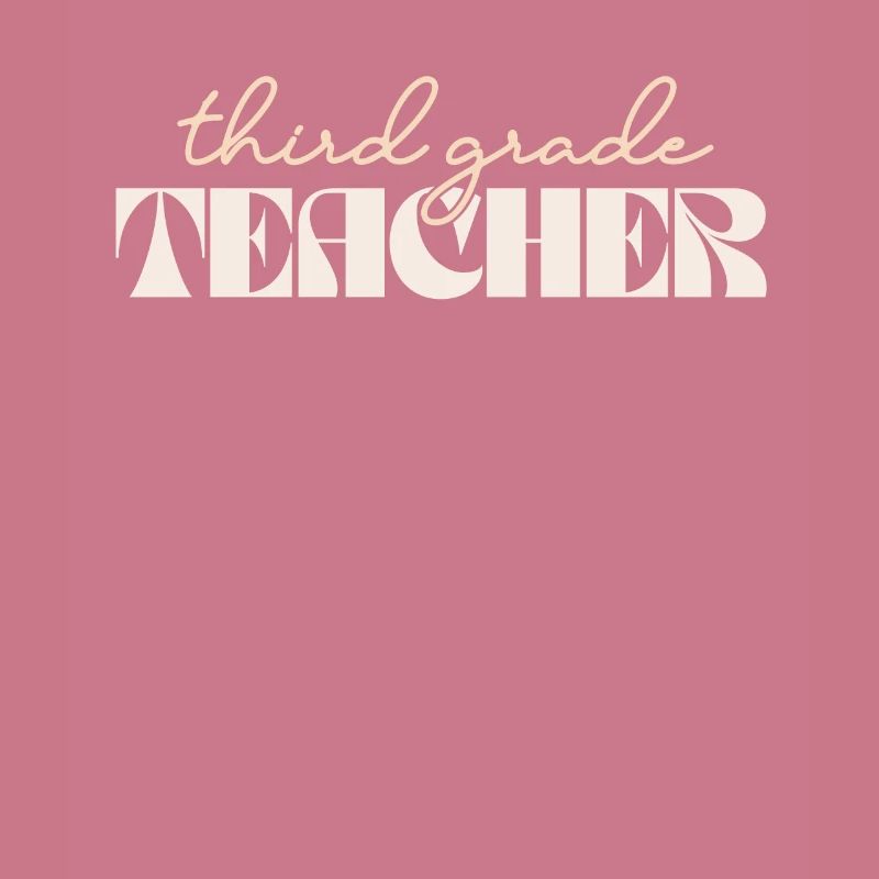 Retro 3rd Grade Teacher Vintage Third Grade