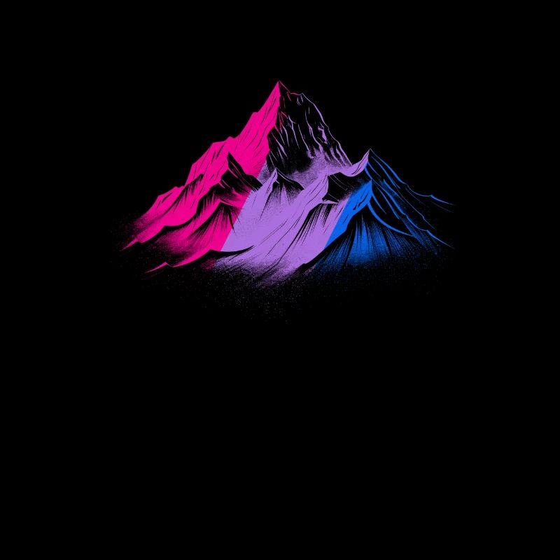 Subtle Bisexual Pride Month Mountain Hiking