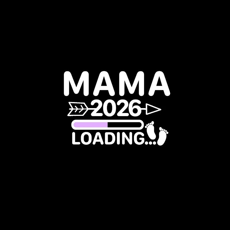 Mama 2026 - Loading bar pregnancy announcement