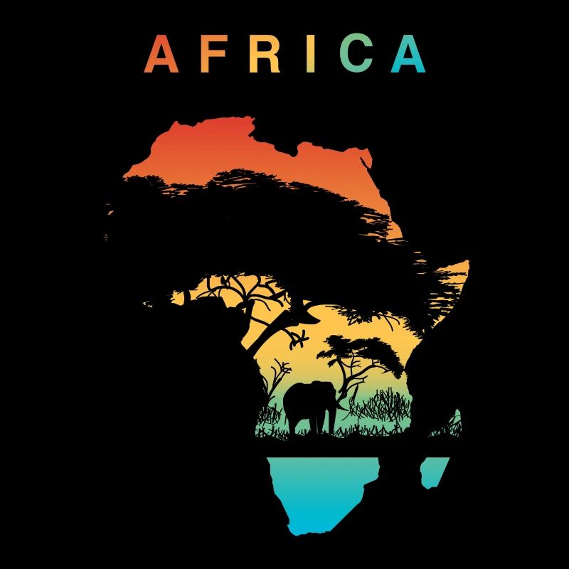 Drapeau éléphant d'Afrique