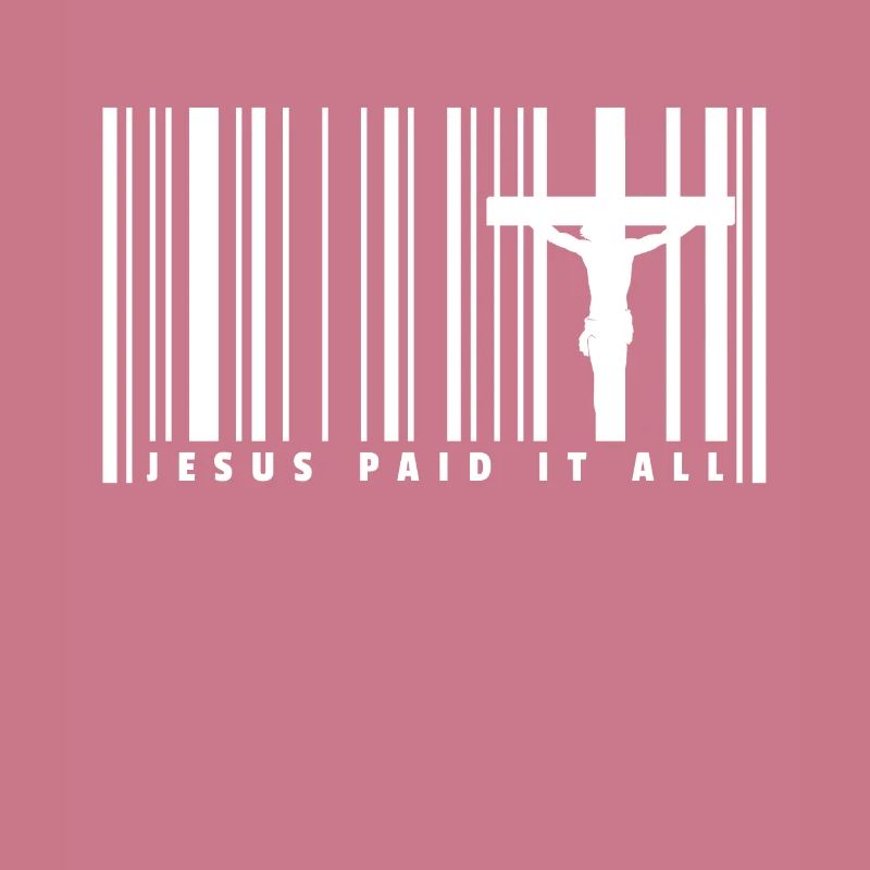 Jésus code à barres code à barres T-shirt cadeau foi