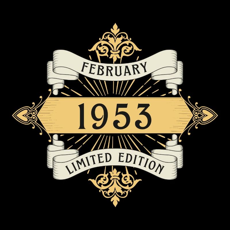 Februar 1953 Geburtstag Limited Edition
