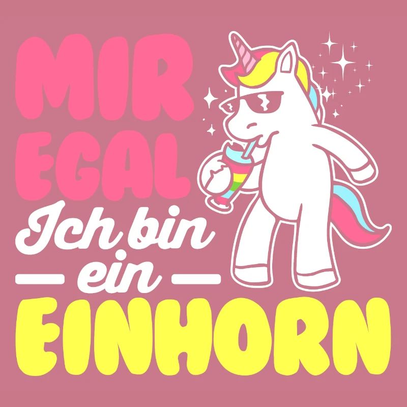Mir Egal Ich Bin Ein Einhorn Regenbogen Süß Glitze