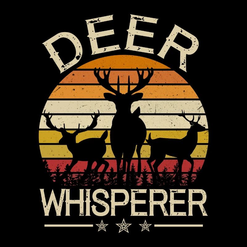 Deer stag deer retro vintage