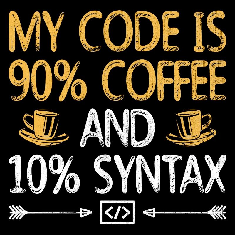 Kaffee-Codierung Programmierer Programmierer Entwickler Nerd Coff