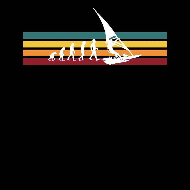 Windsurfing Geschenk Windsurfer T-Shirt Evolution