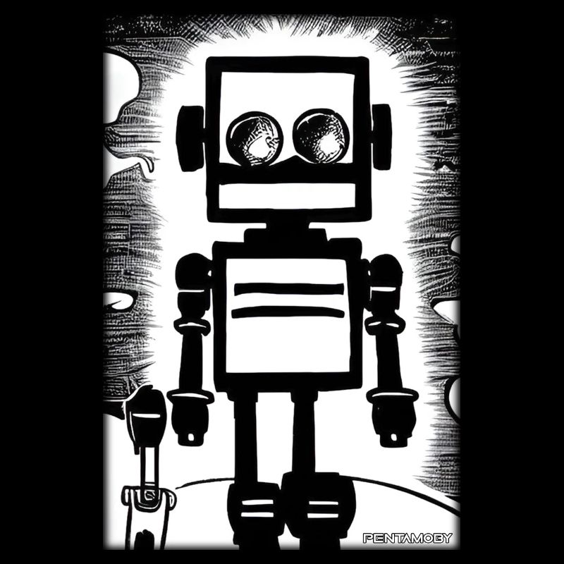 Roboter Comic Zukunft Cyborg Maschine Technik