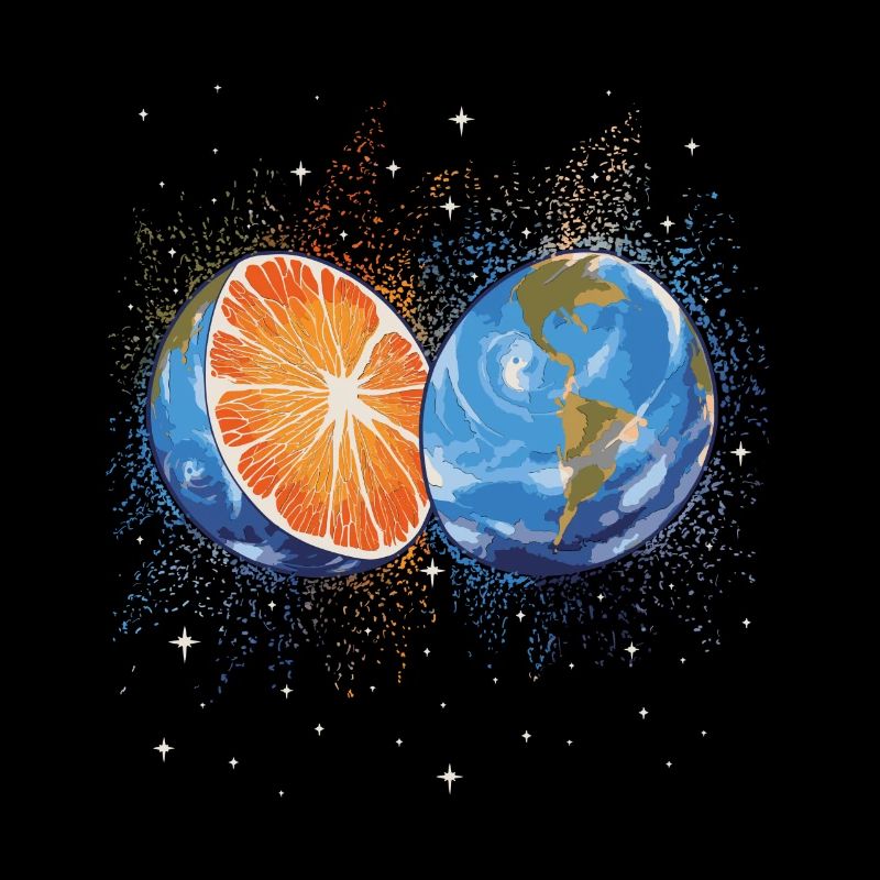 Summer Splashing Orange Earth