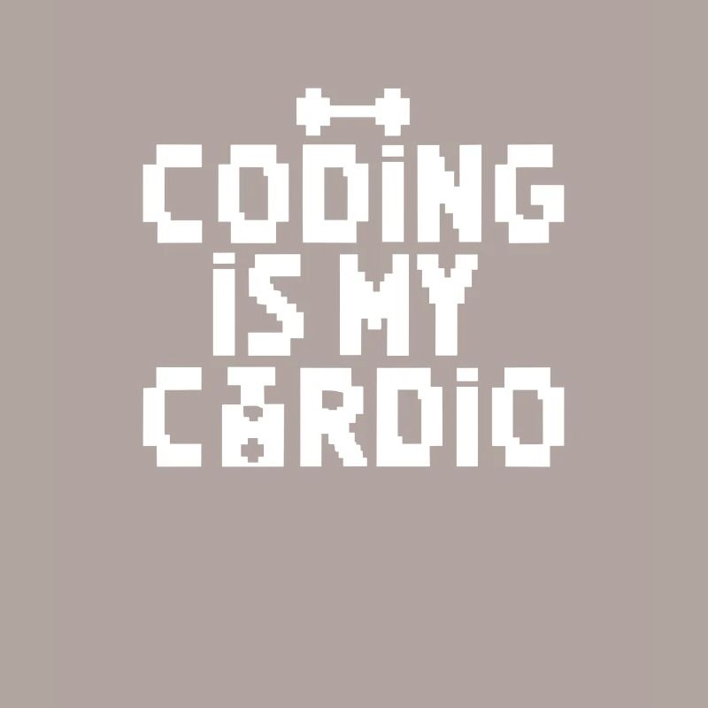Coding Is My Cardio | 8-bit Retro Programmierer