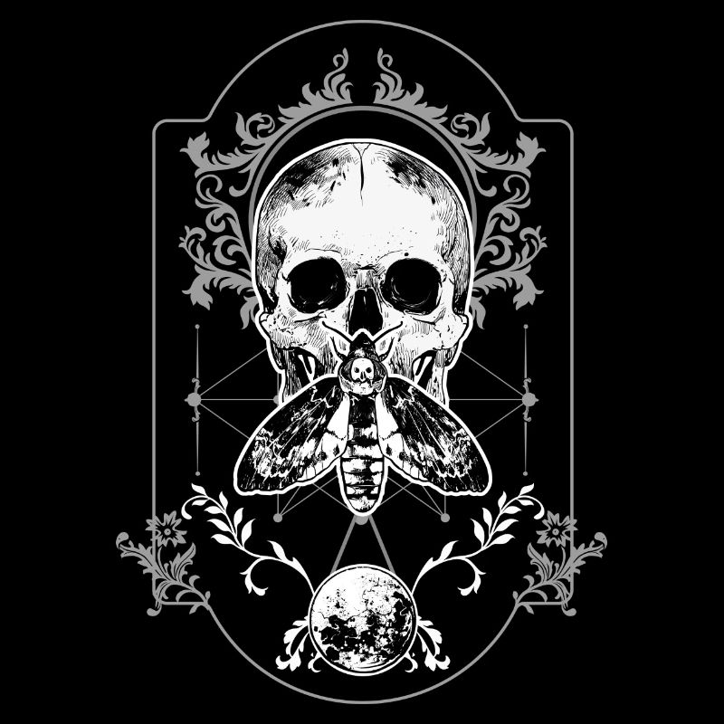 Moth Skull Skull Insect Gothic Ornaments