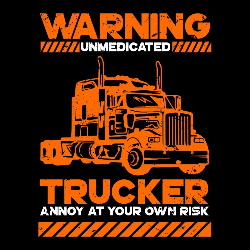 Warning trucker lorry driver lorry driver