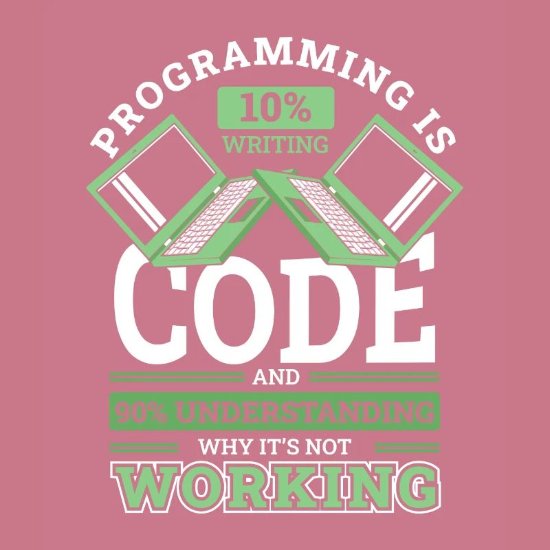 Programming 10% Writing 90% Not Working Coder