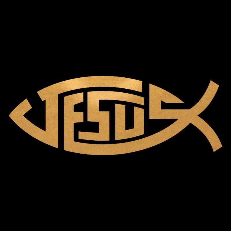 Jésus | Poisson en or
