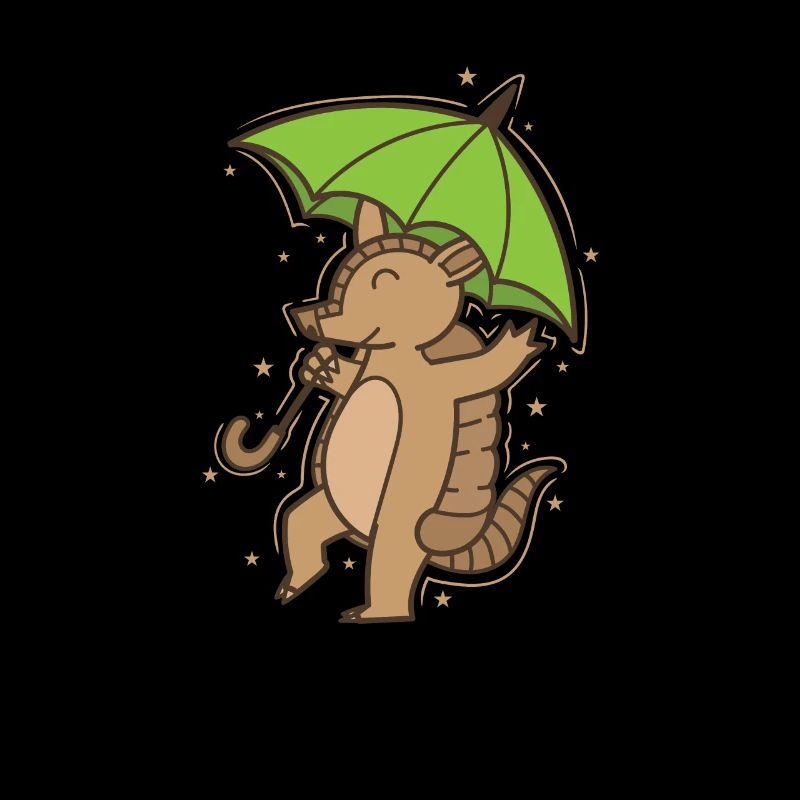 Tatou avec parapluie désert de mammifères