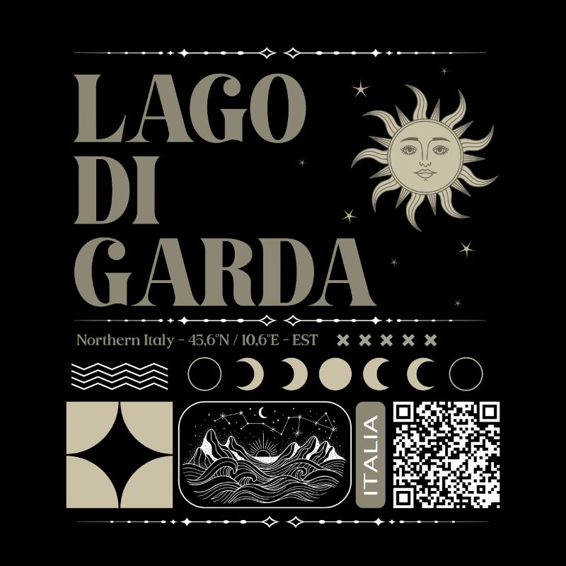 Lake Garda Lago di Garda Backprint
