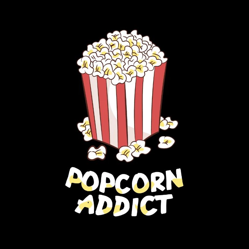 Popcorn - Popcorn addict / sac blanc rouge