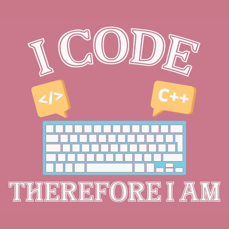 I code therefore i am Funny Programmer for Woman