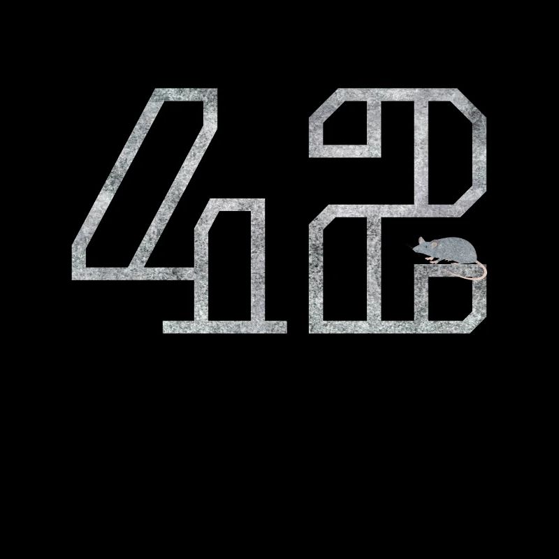 42 with mouse, gift, nerd, computer freaks