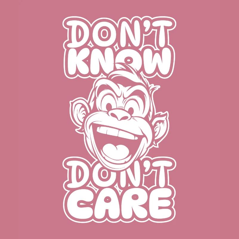 Monkey Funny Don't Know Dont Care