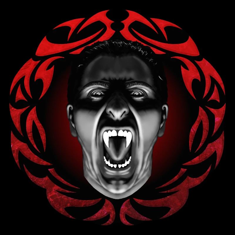 Vampire sifflant avec cadre
