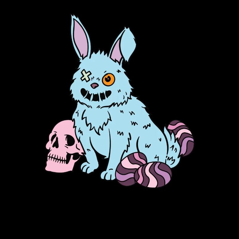 Gothic Rabbit Gothic Hase Gothic Ostern Emo Goth