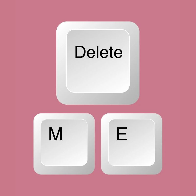 DELETE ME, delete me on the keyboard