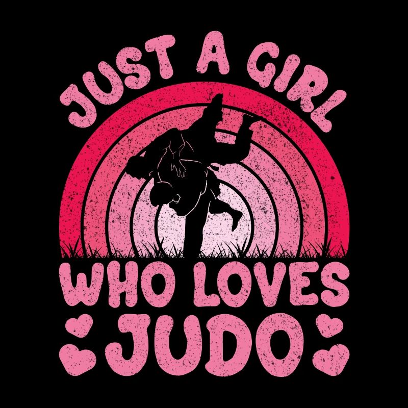 Nur ein Mädchen, das Judo liebt