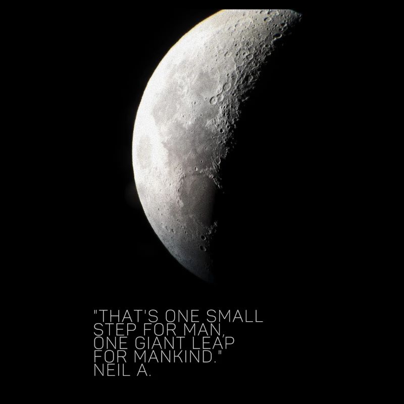 one step on the moon