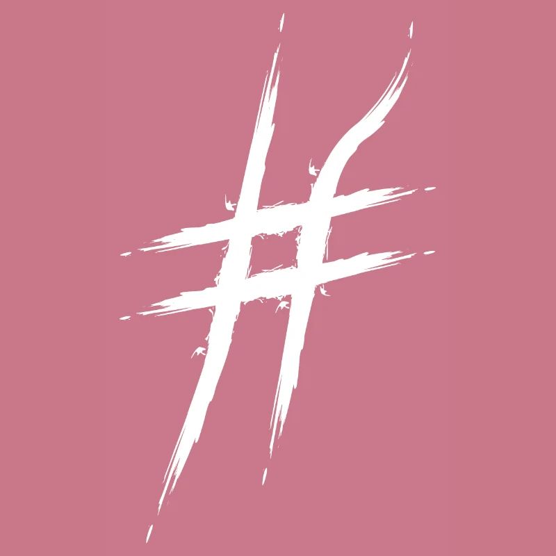 Hashtag design # icon reassignment diamond