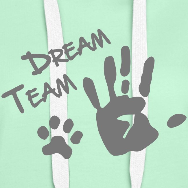 Dream Team Hand Hundpfote - Frauen Premium Hoodie
