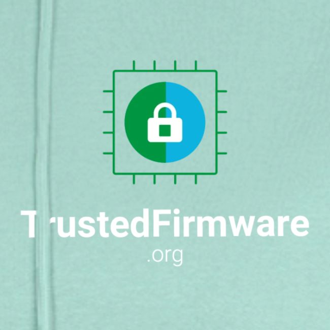 TrustedFirmware Logo vertical white