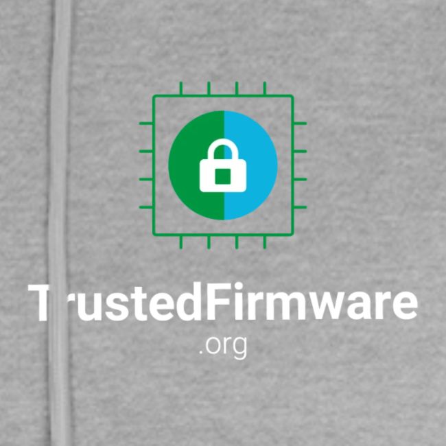 TrustedFirmware Logo vertical white