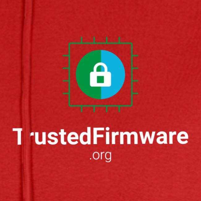 TrustedFirmware Logo vertical white