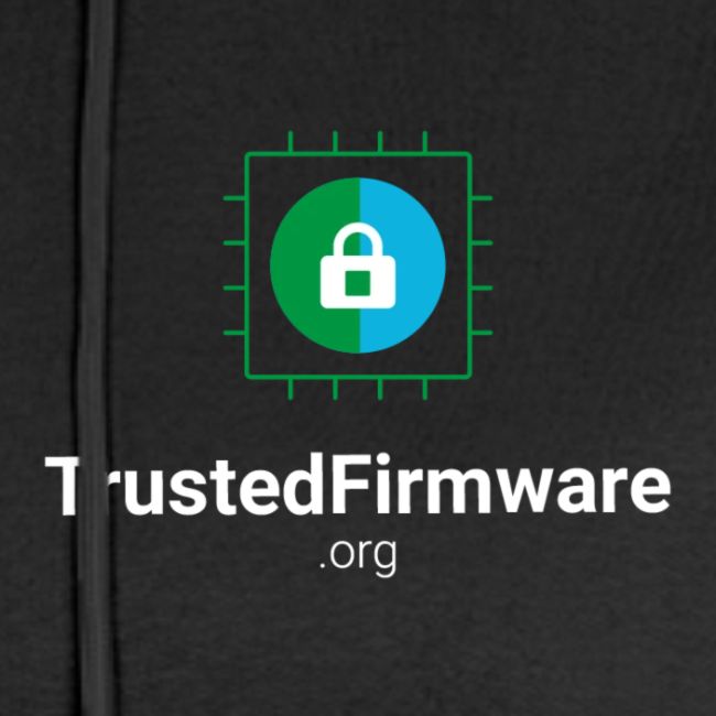 TrustedFirmware Logo vertical white
