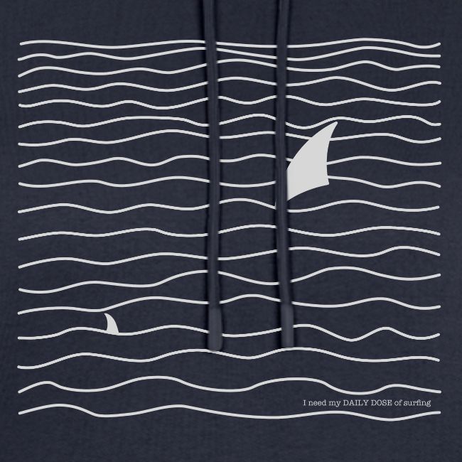Windsurfer & Shark (white)
