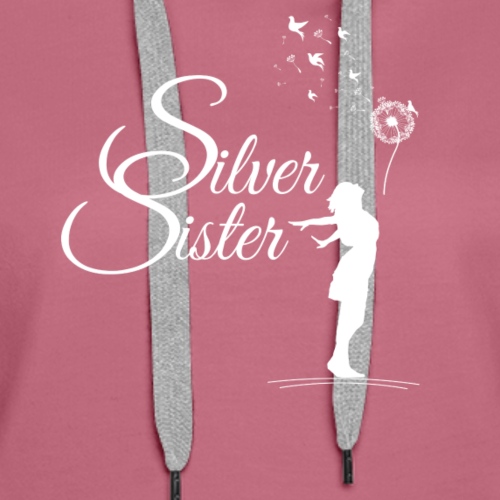 SilverSister white birds - Frauen Premium Hoodie