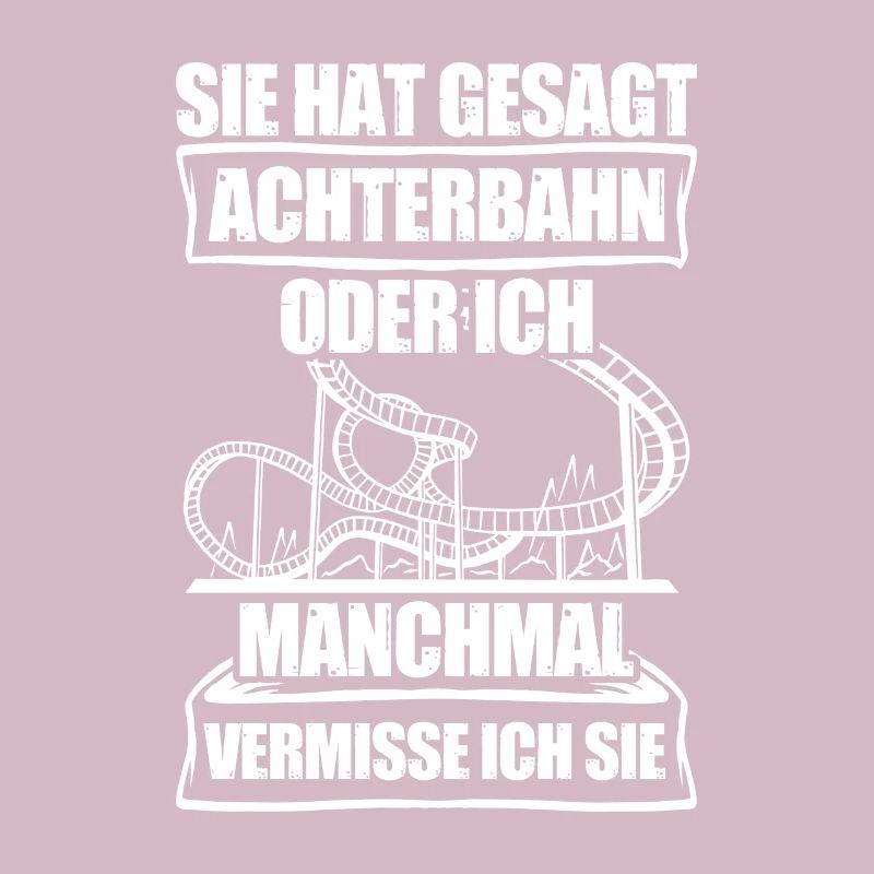 Achterbahn oder ich Freizeitpark Rollercoaster
