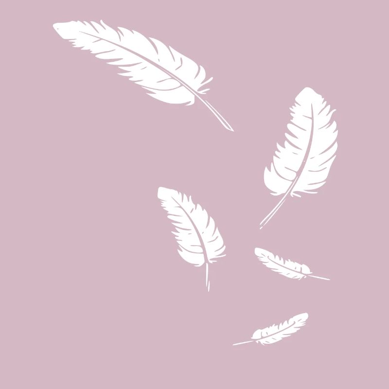 Feathers icon / white