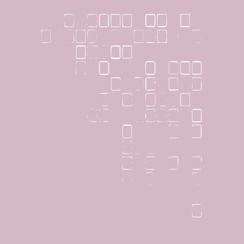 Cube - line / white