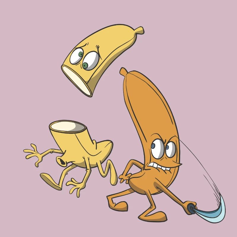 Bananes coupées avec une épée