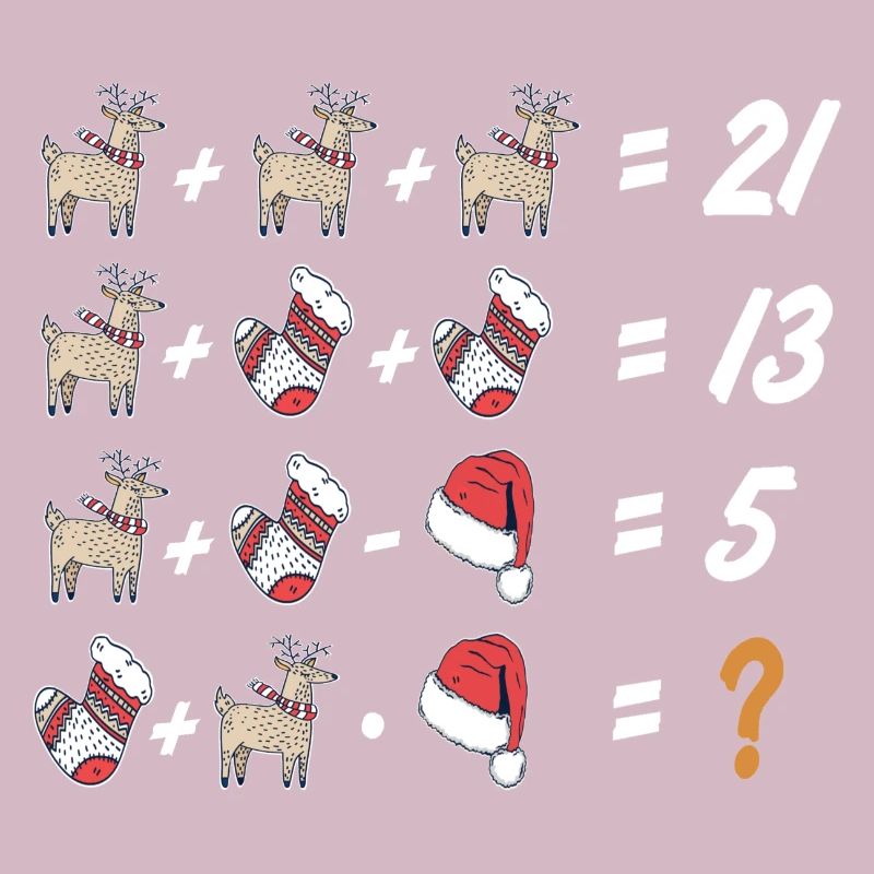 Ugly Xmas, Christmas, Math, Math Assignment