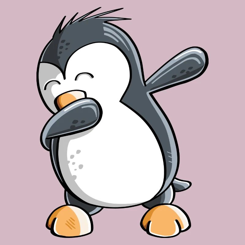 Dab Dance Pinguin - Dabbing - Fun Comic - Geschenk