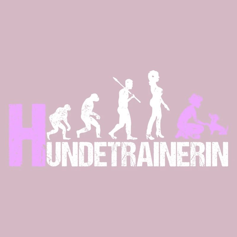 Hundetrainerin Evolution Pink Geschenk