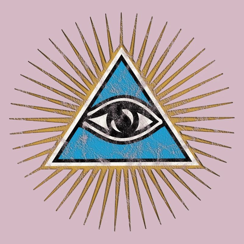 Yeux omniprésents, Triangle, Pyramide, Vintage, Dieu