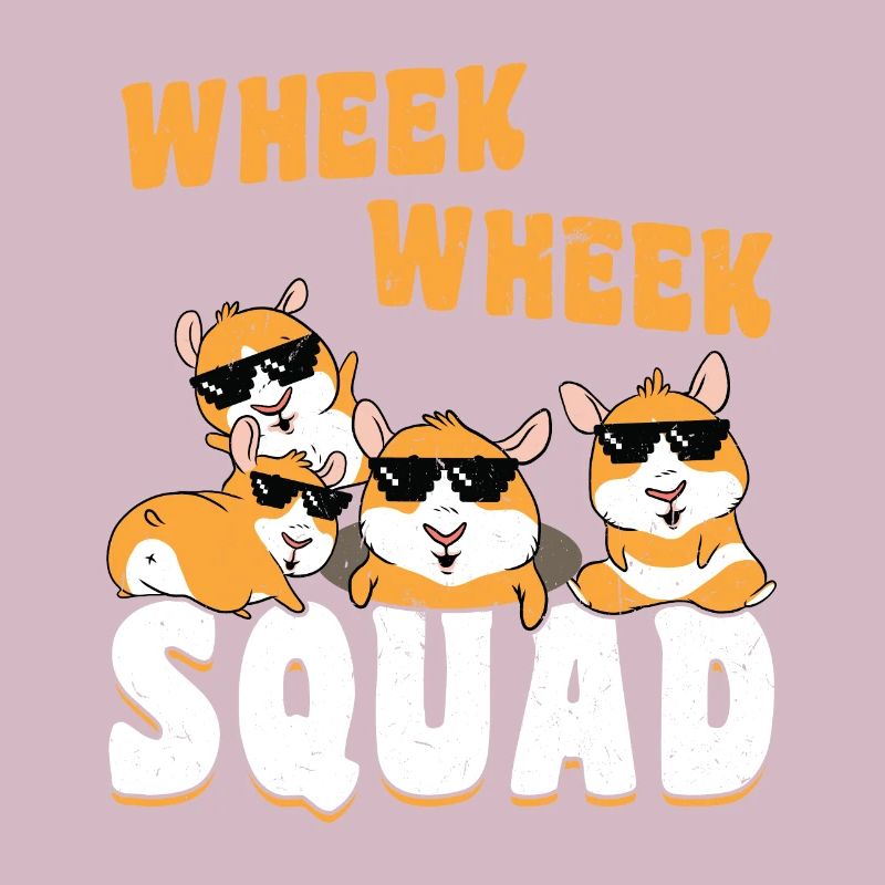 Wheek Wheek Squad drôle de cochon d’Inde