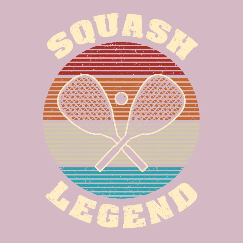 Cool Retro Crossing Rackets Squash Legend Squash