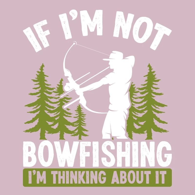 Fisherman Thinking about Bowfishing Bow Hunter