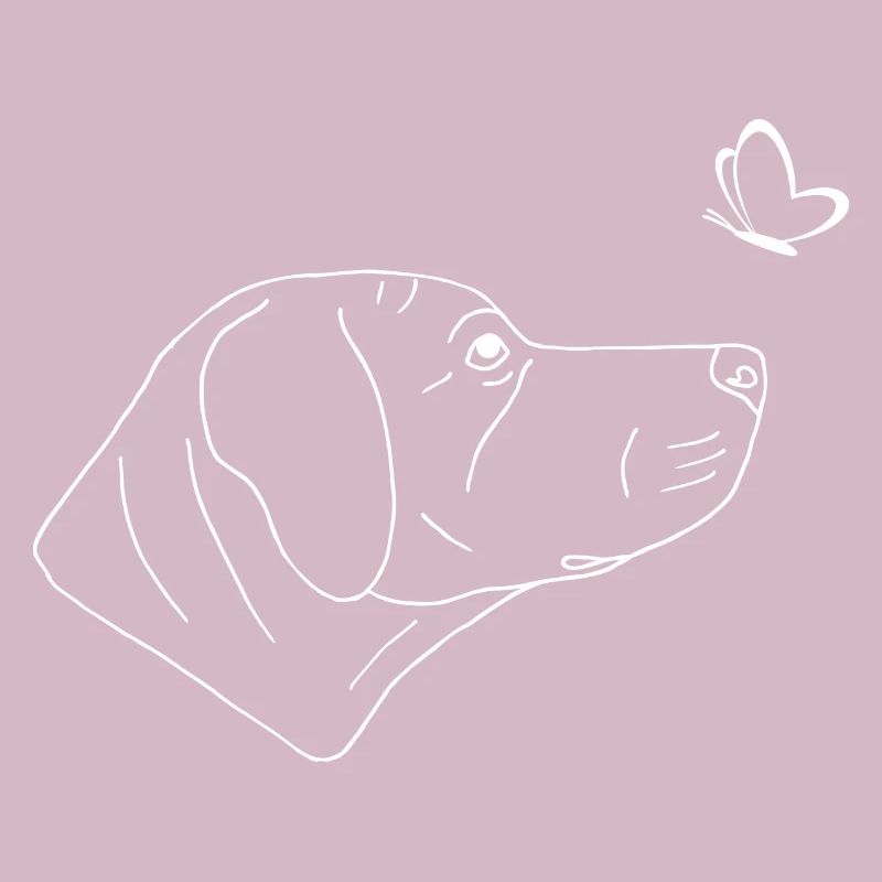 Rhodesian Ridgeback mit Schmetterling